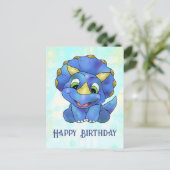 Carte Postale Dino mignon (Debout devant)