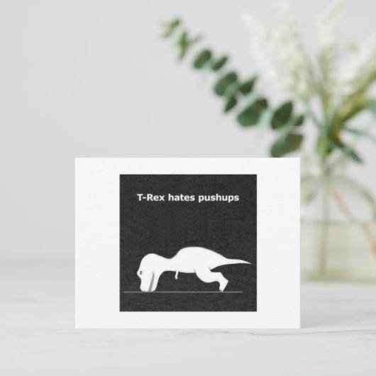 Carte Postale Dino pousse dessus ! (Debout devant)