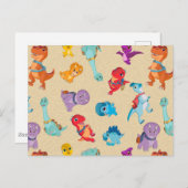 Carte Postale Dino Ranch | Un Motif d'aventure Dinosaur (Devant / Derrière)