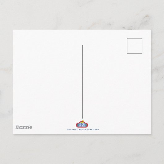 Carte Postale Dino Ranch | Un Motif d'aventure Dinosaur (Dos)