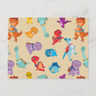 Carte Postale Dino Ranch   Un Motif d'aventure Dinosaur