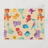 Carte Postale Dino Ranch | Un Motif d'aventure Dinosaur (Devant)