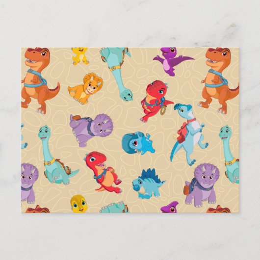 Carte Postale Dino Ranch | Un Motif d'aventure Dinosaur (Devant)