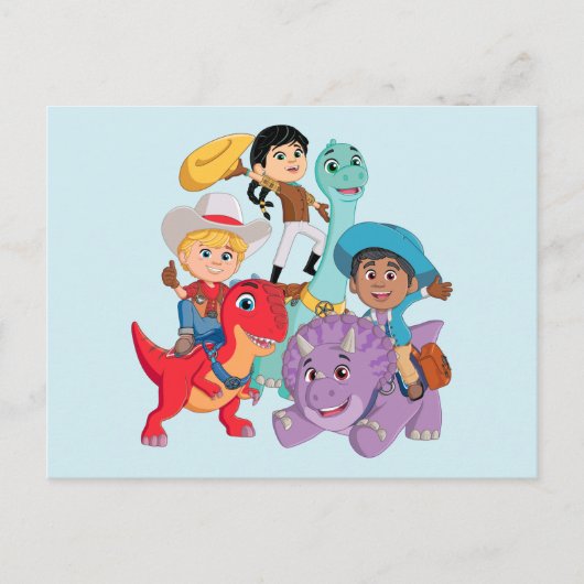 Carte Postale Dino Ranch Yee Haw ! (Devant)