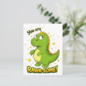 Carte Postale Dino RAWR-TEL Charme (Debout devant)
