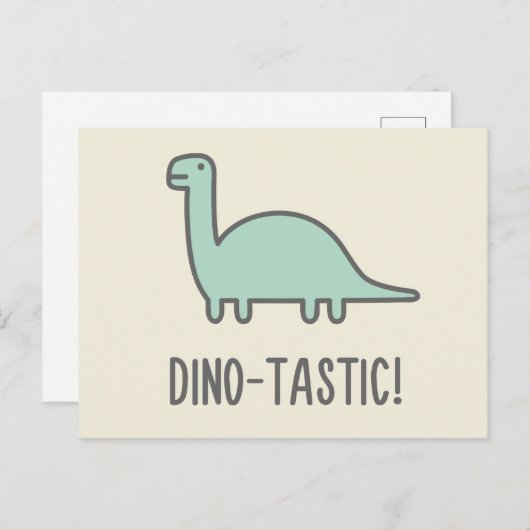 Carte Postale Dino-Tastic (Devant / Derrière)