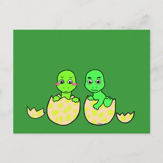 Carte Postale Dino Twins (Devant)