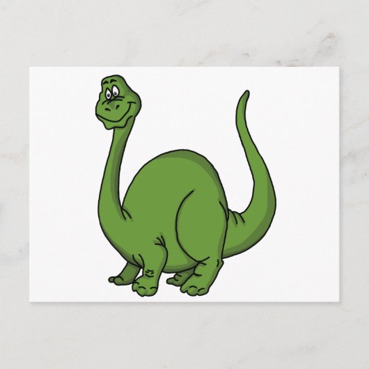 Carte Postale Dino vert (Devant)