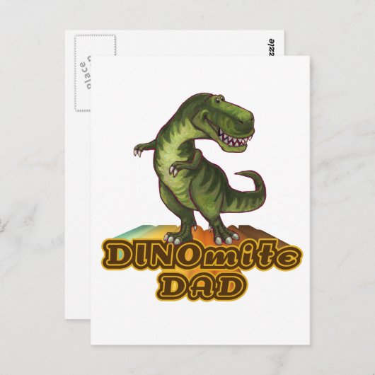 Carte Postale Dinomite Papa (Devant / Derrière)