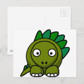 Carte Postale Dinosaur (Devant / Derrière)