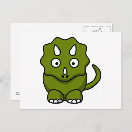 Carte Postale Dinosaur (Devant / Derrière)