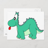 Carte Postale Dinosaur (Devant / Derrière)