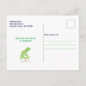 Carte Postale Dinosaur Anniversaire Fête T-Rex Invitation pour e (Dos)