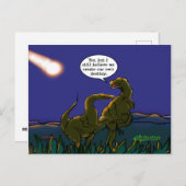 Carte Postale Dinosaur Cartoon We Create Our Own Destiny (Devant / Derrière)