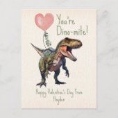 Carte Postale Dinosaur Dino-mite Classroom Valentine (Devant)