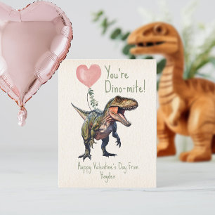 Carte Postale Dinosaur Dino-mite Classroom Valentine