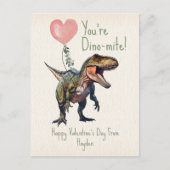 Carte Postale Dinosaur Dino-mite Classroom Valentine Photo (Devant)