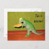 Carte postale Dinosaur et Chip de Corn (Devant / Derrière)