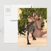 Carte Postale Dinosaur Gigantoraptor (Devant / Derrière)