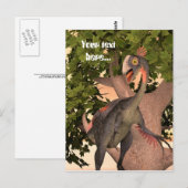 Carte Postale Dinosaur Gigantoraptor (Devant / Derrière)