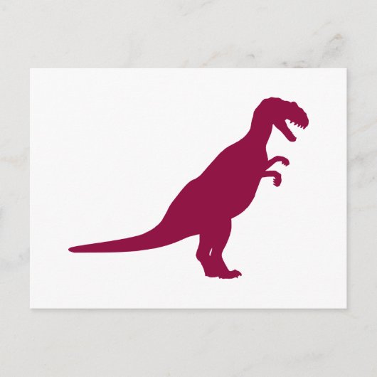 Carte Postale Dinosaur Maroon (Devant)