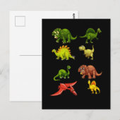 Carte Postale Dinosaur Ventilateur Trex Spinosaurus Garçons Rept (Devant / Derrière)