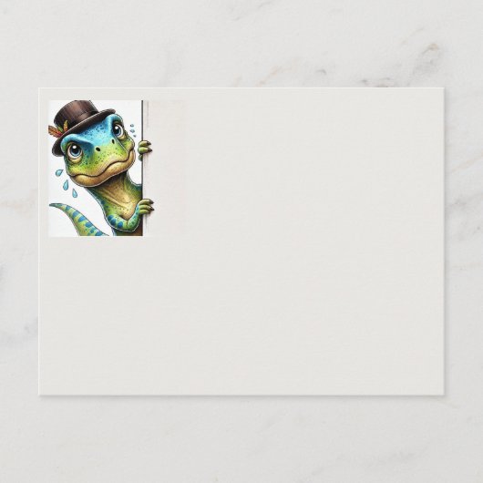 Carte Postale Dinosaure (Devant)