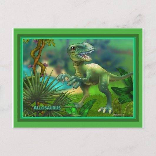 Carte Postale Dinosaure (Devant)
