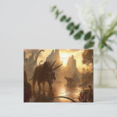 Carte Postale dinosaure antique (Debout devant)