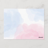 Carte Postale Dinosaure Arc-en-ciel floral mignon Bonne fête d'a (Dos)