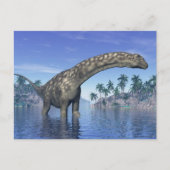 Carte Postale dinosaure Argentinosaurus - rendu 3D (Devant)