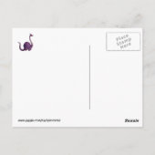 Carte Postale Dinosaure aux moustaches (Dos)