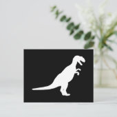 Carte Postale Dinosaure blanc (Debout devant)
