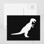 Carte Postale Dinosaure blanc (Devant / Derrière)