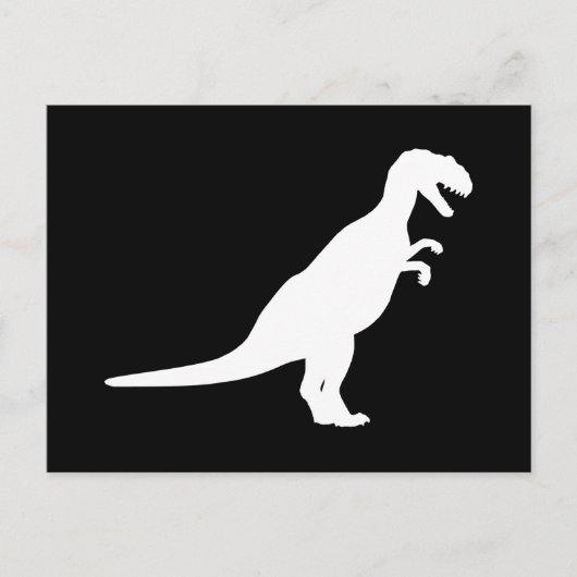 Carte Postale Dinosaure blanc (Devant)