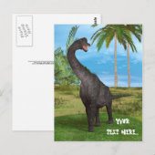 Carte Postale Dinosaure Brachiosaure (Devant / Derrière)