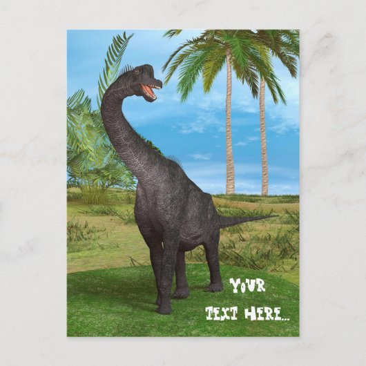 Carte Postale Dinosaure Brachiosaure (Devant)
