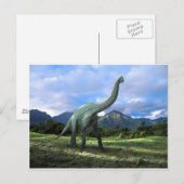 Carte Postale Dinosaure Brachiosaure (Devant / Derrière)