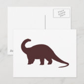 Carte Postale Dinosaure Brown (Devant / Derrière)
