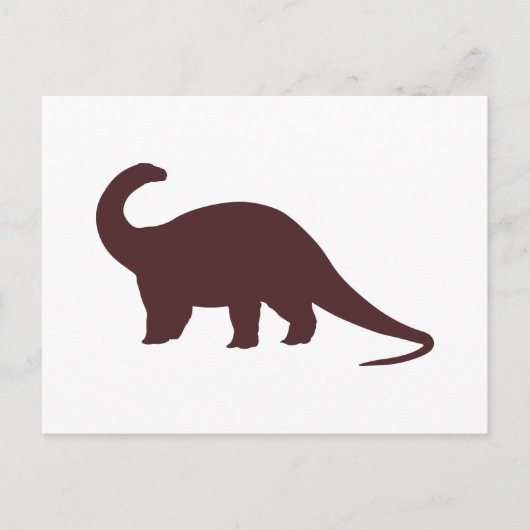 Carte Postale Dinosaure Brown (Devant)