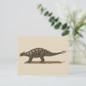 Carte Postale Dinosaure crétacé Ankylosaurus (Debout devant)