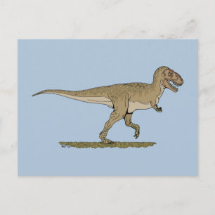 Carte Postale Dinosaure crétacé Tyrannosaurus rex