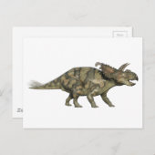 Carte Postale Dinosaure d'Albertaceratops dans le profil latéral (Devant / Derrière)