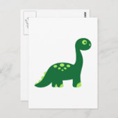 Carte Postale dinosaure de Brachiosaurus (Devant / Derrière)