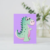 Carte Postale Dinosaure de caricature (Debout devant)
