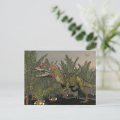 Carte Postale Dinosaure de cristolophosaurus - rendu 3D (Debout devant)