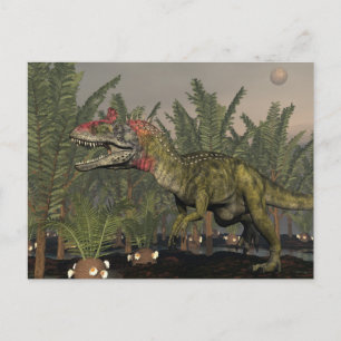 Carte Postale Dinosaure de cristolophosaurus - rendu 3D