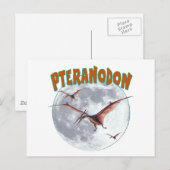 Carte Postale Dinosaure de Pteranodon (Devant / Derrière)