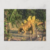 Carte Postale Dinosaure de Stegosaurus - rendu 3D (Devant)