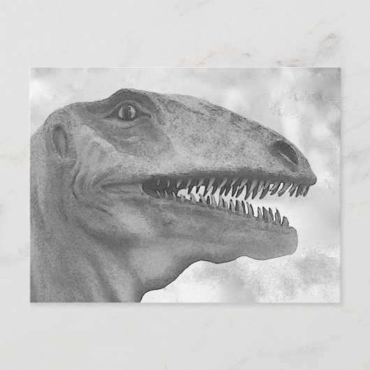 Carte Postale Dinosaure effrayant (Devant)